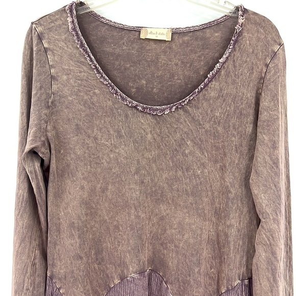 altar’d state scoop, neck, long sleeve, bohemian style top SZ M - Picture 3 of 10